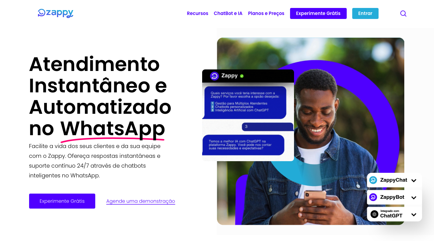 svg+xml;charset=utf em Site Wordpress Otimizado para SEO Saas Whatsapp Chatbot Zappy