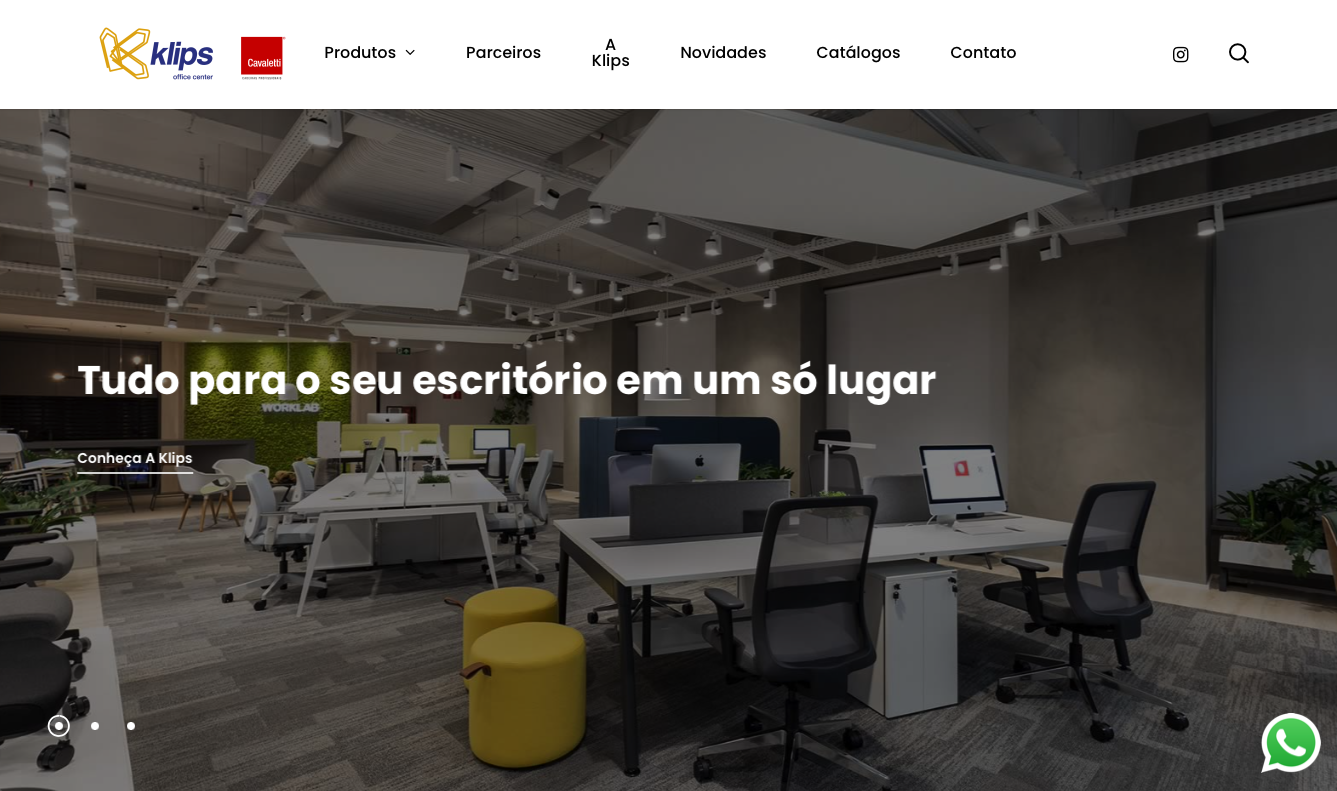 svg+xml;charset=utf em Site Wordpress Otimizado para SEO Site Klips Mobiliário Corporativo
