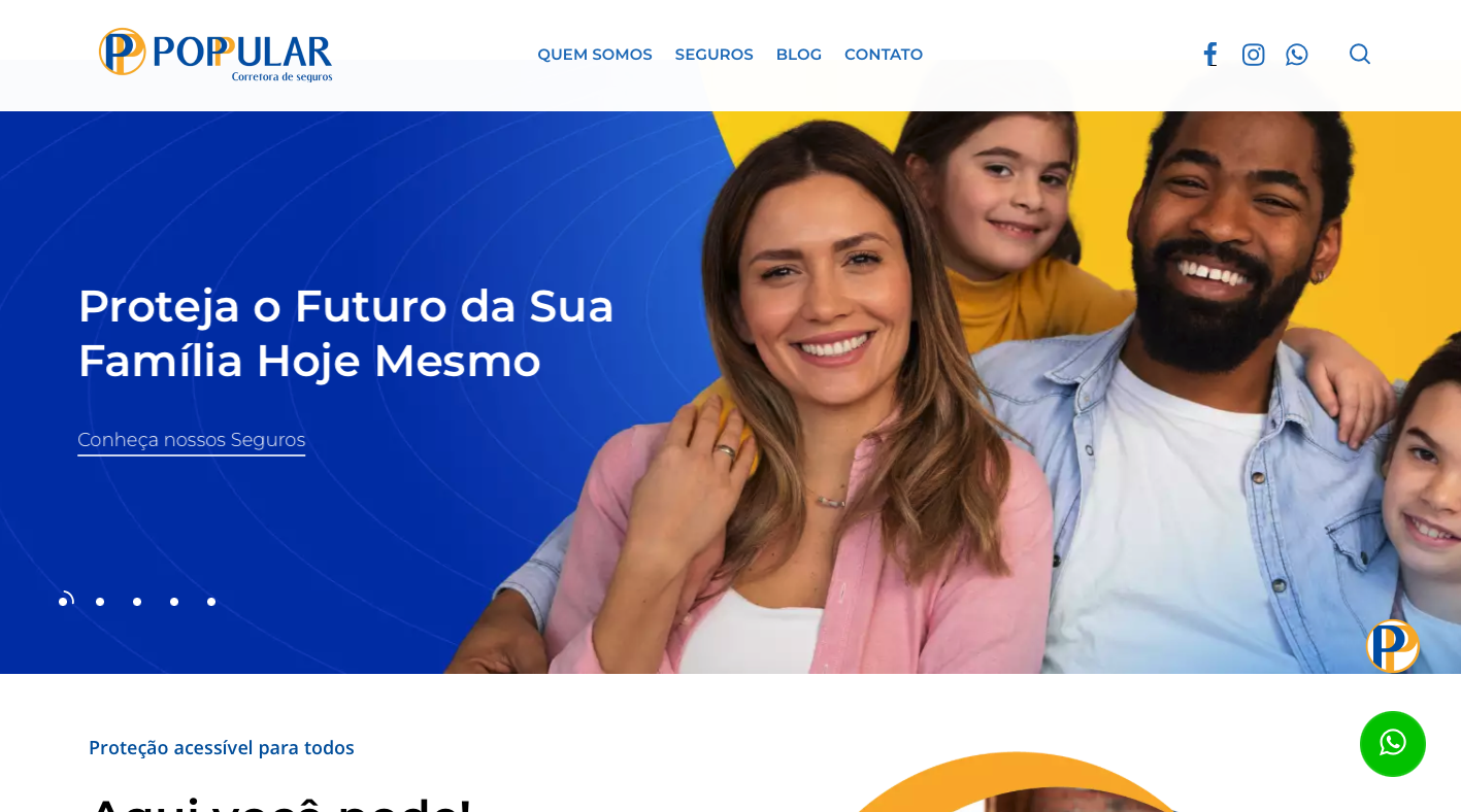 svg+xml;charset=utf em Site Wordpress Otimizado para SEO Site Poppular Corretora de Seguros