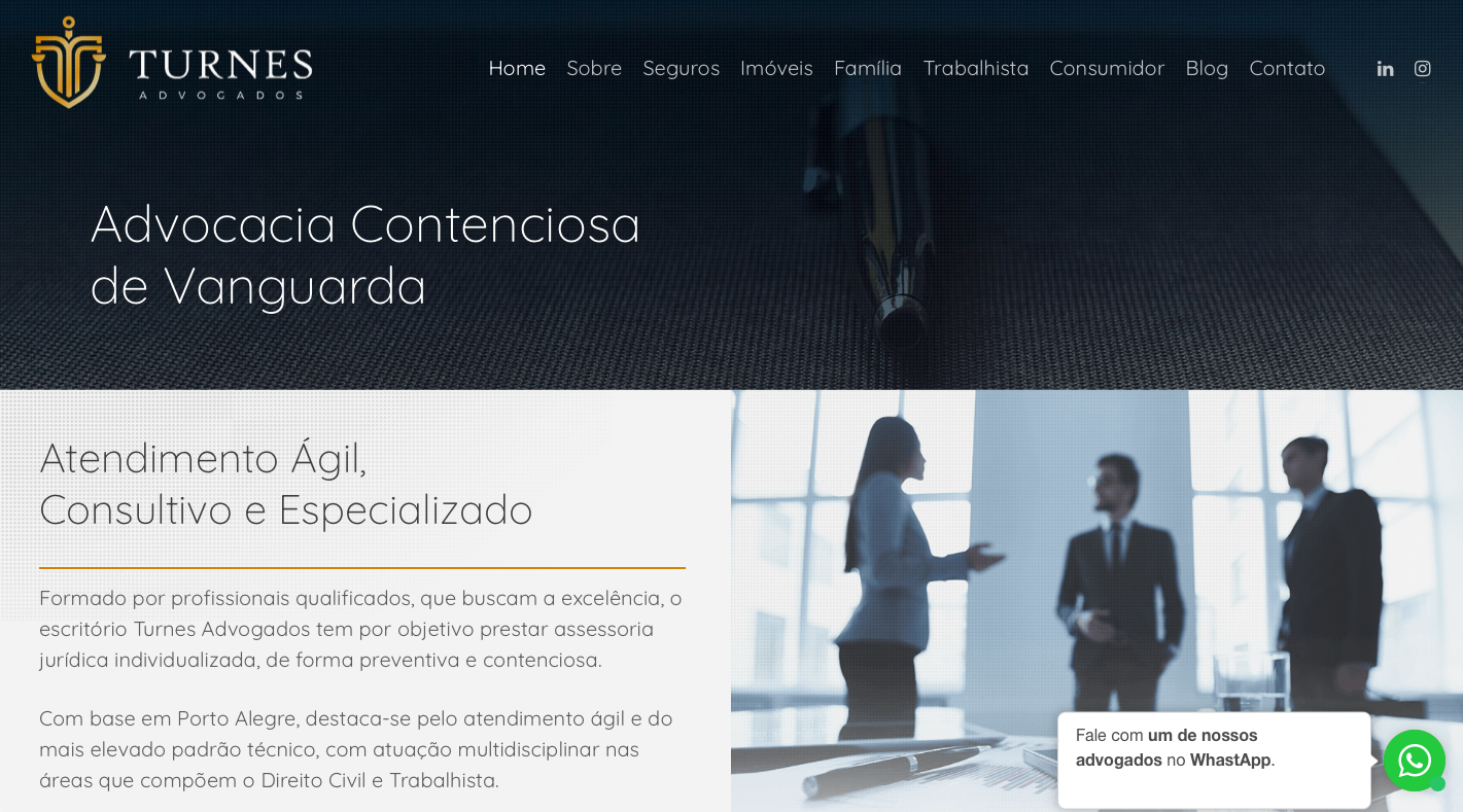 svg+xml;charset=utf em Site Wordpress Otimizado para SEO site turnes advogados home